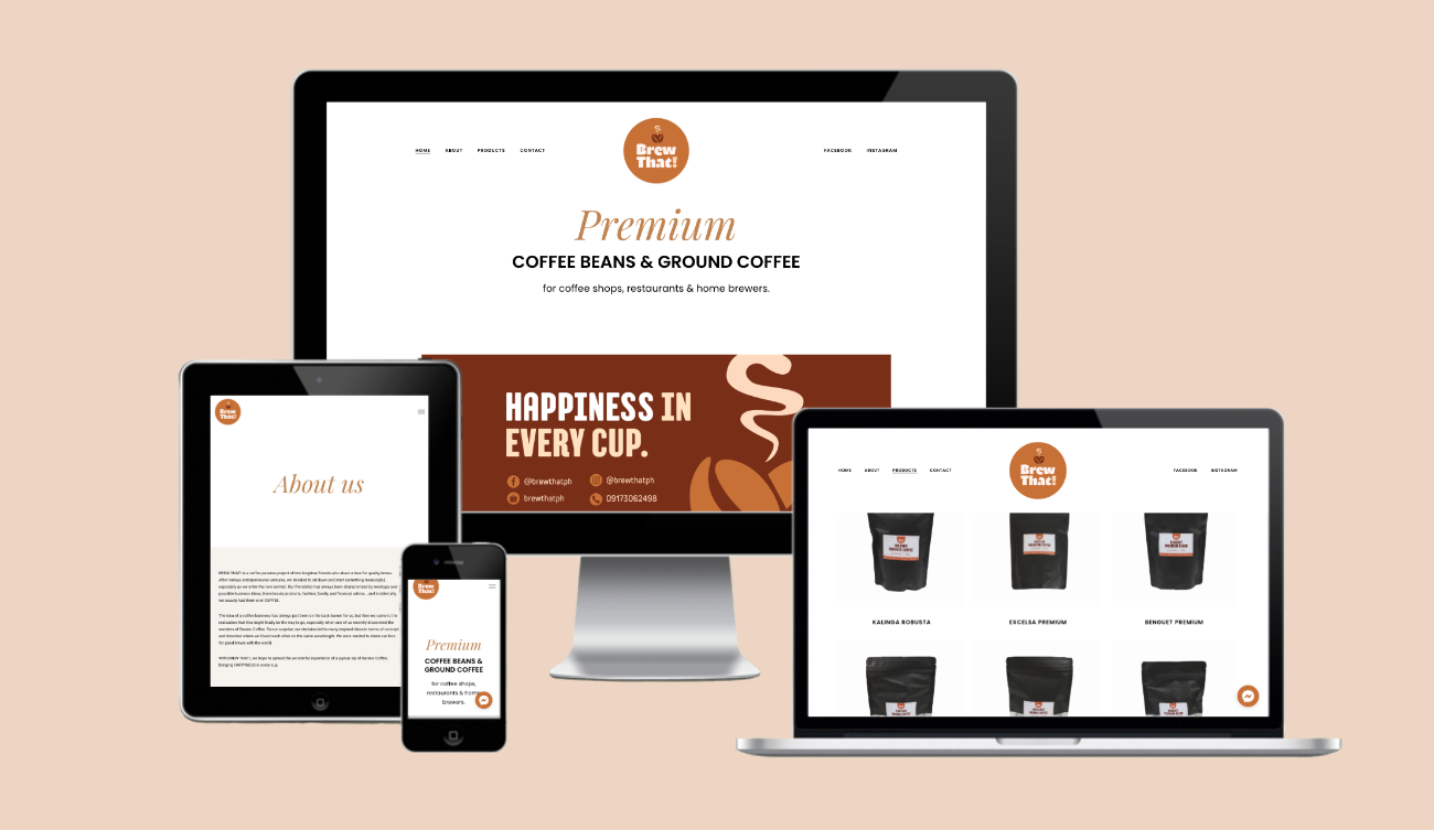 Brewthat Coffee - Eyeanventures Webdesign